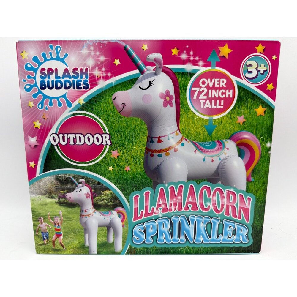 Inflatable Llamacorn Sprinkler 72" Tall For Outdoor Water Fun